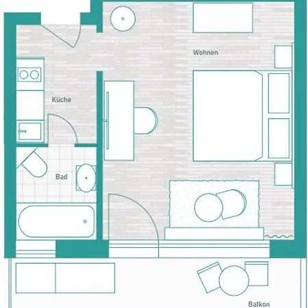 Livingroom Mathildenhoehe 4*