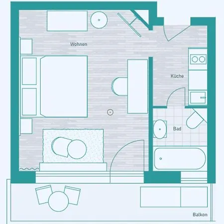 Livingroom Mathildenhoehe מלון דירות 4*