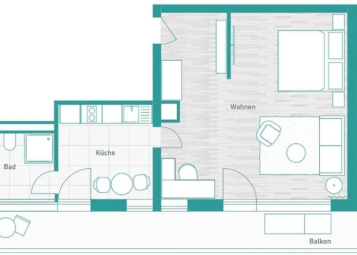 Livingroom Mathildenhoehe Aparthotel Darmstadt